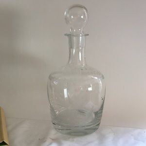 Glass wine decanter